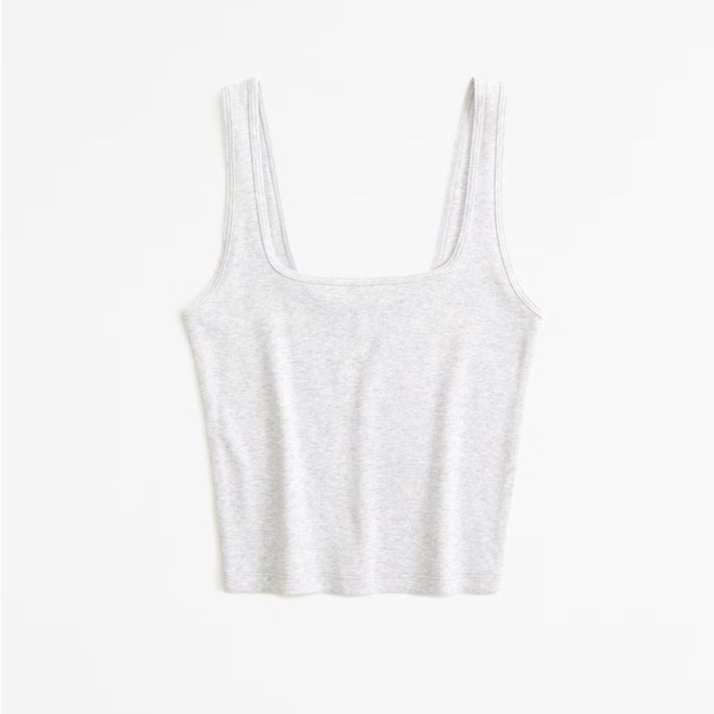 Abercrombie Cropped Squareneck Rib Tank